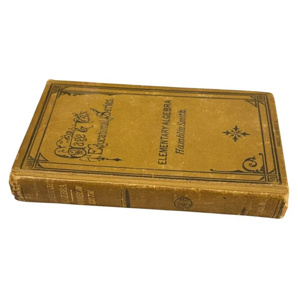 Elementary Algebra J Hamblin Smith Book HC Gage Text 1877 8th Print Canada - Picture 13 of 16